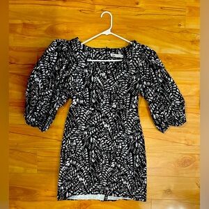 Zara mini dress black/white